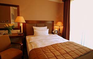 Comfort single with king bed, and private facilities (bath and shower)